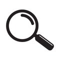 Search Icon vector illustration, magnifying glass symbol, zoom in and zoom out symbol, Magnifying glass sign isolated Royalty Free Stock Photo