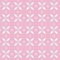 Soft Pink Kawung Floral Pattern Royalty Free Stock Photo