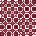 Maroon Kawung Floral Seamless Pattern Royalty Free Stock Photo