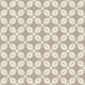 Elegant Kawung Botanical Seamless Pattern Royalty Free Stock Photo