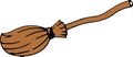 Simple Cartoon Broomstick Illustration Royalty Free Stock Photo