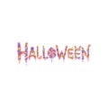 Halloween Text Design with Cartoon Candy Creatures Royalty Free Stock Photo