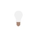 Minimalist Light Bulb Icon for Idea and Innovation Royalty Free Stock Photo