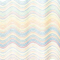 A seamless pattern with wavy lines in varying thicknesses, creating a ripple effect. Royalty Free Stock Photo