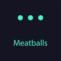 Meatballs menu icon for navigation button. Royalty Free Stock Photo