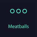 Meatballs menu icon for navigation button. Royalty Free Stock Photo