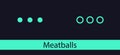 Meatballs menu icon for navigation button. Royalty Free Stock Photo