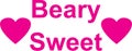 Beary Sweet jpg imagw with SVG Cutfile for Cricut and Silhouette Royalty Free Stock Photo