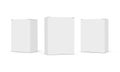 Three Rectangular Paper Packaging Boxes Royalty Free Stock Photo