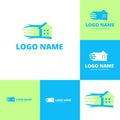 Dynamic House Speed Logo Collection Royalty Free Stock Photo