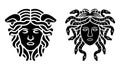 Fashion brand symbol minimalist design ancient Greek mythology icon. Royalty Free Stock Photo