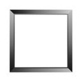Black photo frame isolated on a white background vector illustration. Object with clipping path. Modern simple frame. Royalty Free Stock Photo