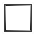 Black photo frame isolated on a white background vector illustration. Object with clipping path. Modern simple frame. Royalty Free Stock Photo