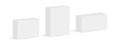 Blank Small Paper Packaging Rectangular Boxes Mockups Royalty Free Stock Photo