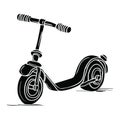 Scooter cartoon vector Royalty Free Stock Photo