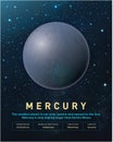 Mercury Planet The smallest planet in our solar system and nearest to the Sun. Royalty Free Stock Photo