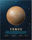 Venus is the second planet from the Sun and Earth\'s closest planetary neighbor Royalty Free Stock Photo