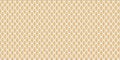 geometric pattern featuring a repetitive lattice design in golden brown over a white background. Royalty Free Stock Photo