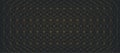 Repeating Symmetrical Lattice Design Featuring Gold Lines on Black Background Royalty Free Stock Photo