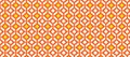 Geometric pattern featuring interlacing orange lines forming hexagonal shapes. Royalty Free Stock Photo