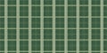 Green tartan pattern featuring a grid of parallel and perpendicular lines in beige and light green. Royalty Free Stock Photo
