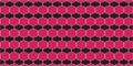 Interlocking geometric pattern featuring two primary colors: pink and black. Royalty Free Stock Photo