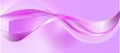 An abstract design featuring fluid, wavy shapes in shades of purple and pink. Royalty Free Stock Photo