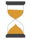 Hourglass illustration with a simple design,Commonly symbolizes the passage of time Royalty Free Stock Photo