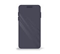 minimalist illustration of a smartphone a small notch at the top for a speaker or camera Royalty Free Stock Photo