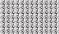 Monochrome geometric pattern with repeated triangular shapes, creating an optical illusion effect Royalty Free Stock Photo