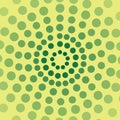 blurry green dots in multiple size colorful background Royalty Free Stock Photo
