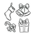 Gift icon set vector Royalty Free Stock Photo