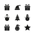 Christmas Icons Set Royalty Free Stock Photo