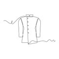 one line art Sherwani vector illustration Royalty Free Stock Photo