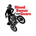 Dirt bike extreme sport vector illustration design Royalty Free Stock Photo