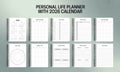 Personal life planner with 2026 calendar stationery and book blagger organizer Royalty Free Stock Photo