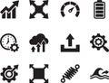 set of scalability icons Royalty Free Stock Photo