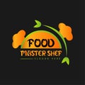 Food MasterChef Logo Design Template for Restaurants and Culinary Businesses Royalty Free Stock Photo