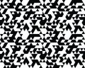 Seamless monochrome geometric pattern Royalty Free Stock Photo