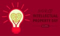 World Intellectual Property Day Graphics Design Royalty Free Stock Photo