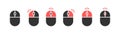 Mouse icon set. Mouse Left and right click icon. Computer mouse set. Mouse wheel scroll icon vector. Mouse click cursor icon set Royalty Free Stock Photo