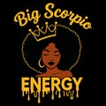 Big Scorpio Energy Zodiac Astrology Illustration Design Royalty Free Stock Photo