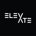 minimalist elevate text logo design inspiration Royalty Free Stock Photo