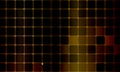 Yellow gold square pattern geometrical abstract mosaic dark background. Royalty Free Stock Photo