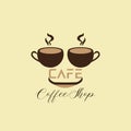 Handcrafted Coffee Cup Logo Vector Illustration For Boutique Cafe Branding Identity Royalty Free Stock Photo
