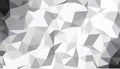Abstract monochromatic background featuring sharp geometric low poly shapes Royalty Free Stock Photo
