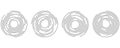 Abstract concentric circle geometric. Geometric element. Circle shape. Vector set.