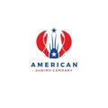 American Seafood logo. Lobster Prawn Shrimp Crawfish Crab logo design