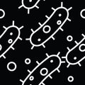 bacteria seamless pattern Royalty Free Stock Photo
