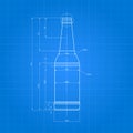 Print Of Beer Bottle Royalty Free Stock Photo
